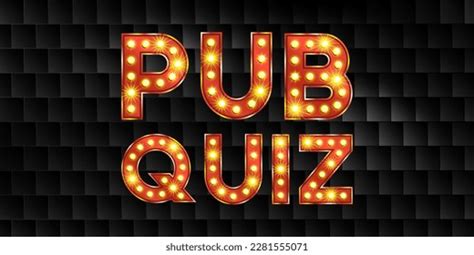 Pub Quiz Night Game Bulb Light Stock Vector (Royalty Free) 2281555071 ...