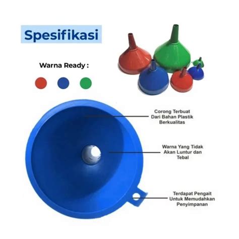jual corong plastik  cm  cm corong minyak corong air shopee