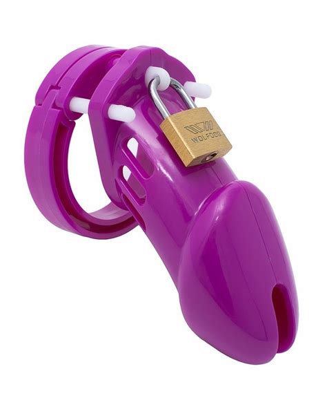 Cage De Chastet Silicone Bran X Cm Violette Pas Cher La Bouti