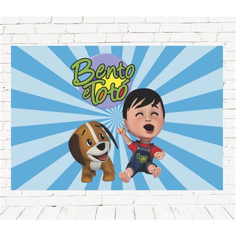 Fundo Bento E Toto - Fundo Fotográfico Em Tecido Bento e Totó 2,20 X 1,50m | Shopee Brasil