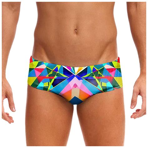 Hcntes Men S Color Block Bikini Swim Briefs Nylon Quick Dry Swimwear Sexy Low Rise Swimsuit Xl