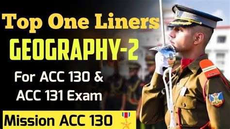 Top Geography One Liners For ACC130 ACC 131 EXAM Part 2 Geography