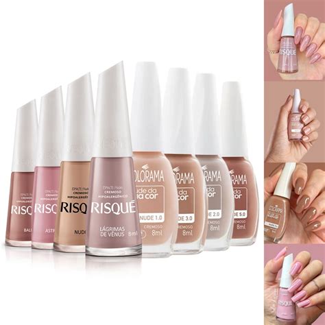 Kit Esmalte Risque Colorama Tons Nude Esmalte Atacado Hipoalergenico