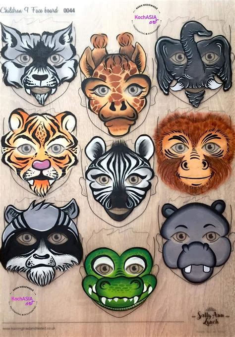 zoo animal face paint 4