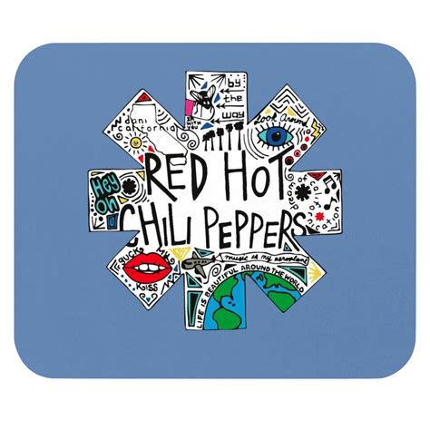 Red Hot Chili Peppers Men S Doodle Logo Mouse Pads