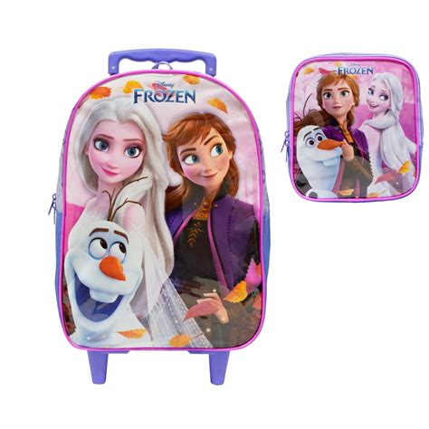 Mochila Frozen Rodinhas Princesas Anna Elsa Lancheira Xeryus Original