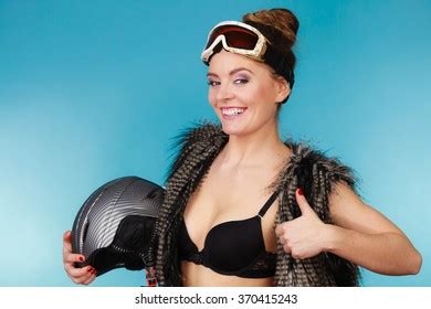 Woman Sexy Hot Skier Girl Wearing Stock Photo 370415243 Shutterstock