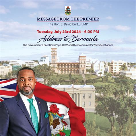 Premier Burt To Deliver Special Address Bernews