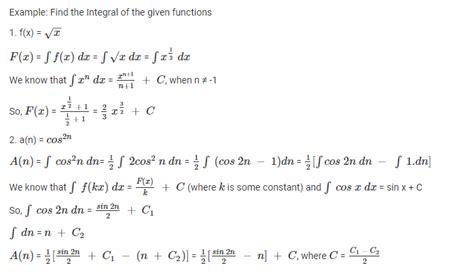 Integral Calculus Definition Formulas Applications Examples