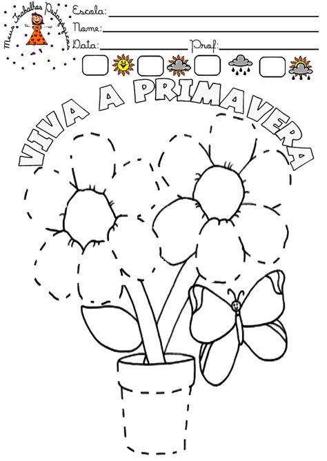 Atividade Primavera Para Colorir - Atividades Para Colorir Da Primavera - RETOEDU