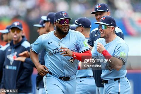 Vladimir Guerrero Jr 27 And Tyler Heineman Of The Toronto Blue Jays