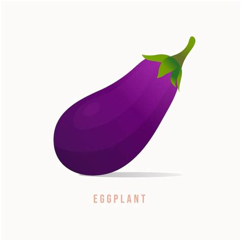 Premium Vector Eggplant Modern Style Vector Illustration