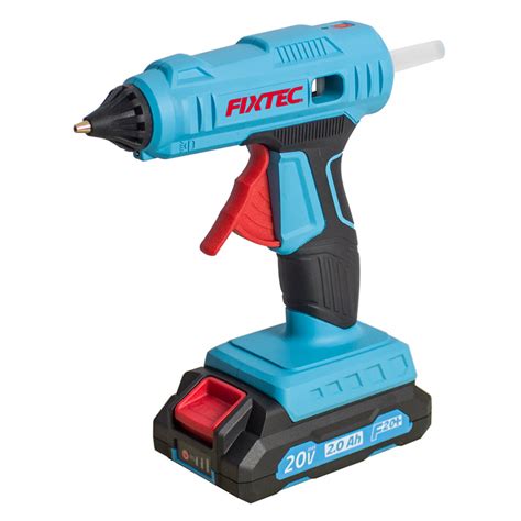 Fixtec 20V Lithium Ion Cordless Hot Glue Gun W 3 Multipurpose Glue Sticks China Gun Machine