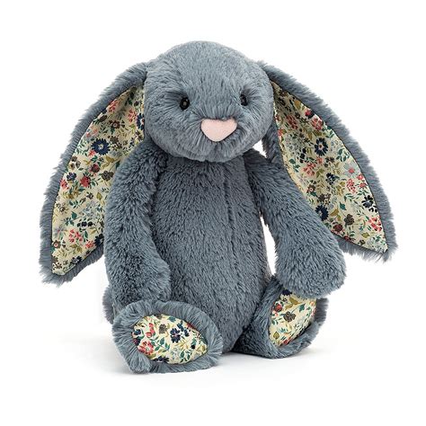 Jellycat Bashful Blossom Bunny Dusky Blue Medium Shop Online