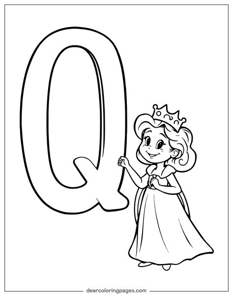queen coloring pages 2