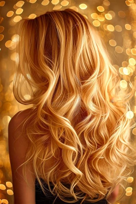 Woman With Long Blonde Hair That Is Shiny And Straight Generative Ai