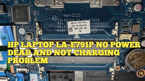 HP LAPTOP LA E791P NO POWER I DEAD AND NOT CHARGING PROBLEM YouTube