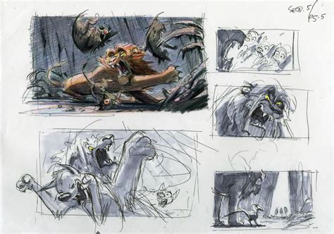 Lion King Storyboard Disney Concept Art Character Design Tips Lion King