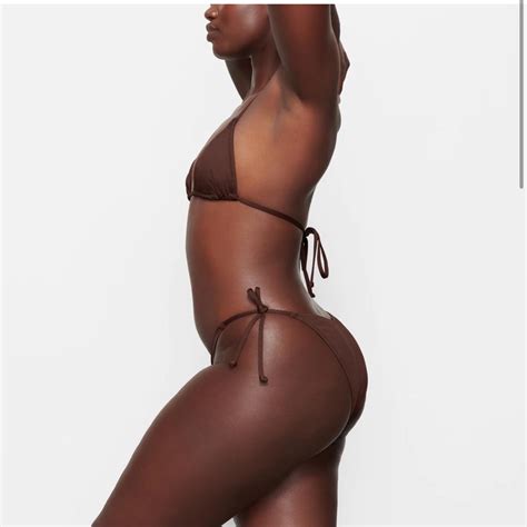 SKIMS Bikini Set Cocoa Top Xxs Bottom S Depop
