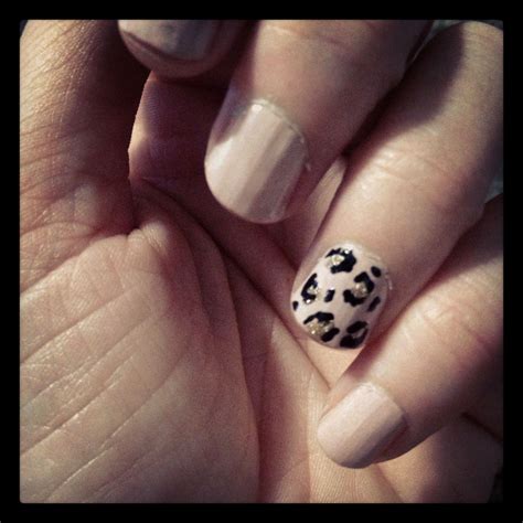 Nude Leopard Nails Leopard Nails Cheetah Nail Designs Nails