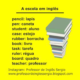 Como Escreve Escola Ingles - A escola em inglês | English help, English tips, English vocabulary words