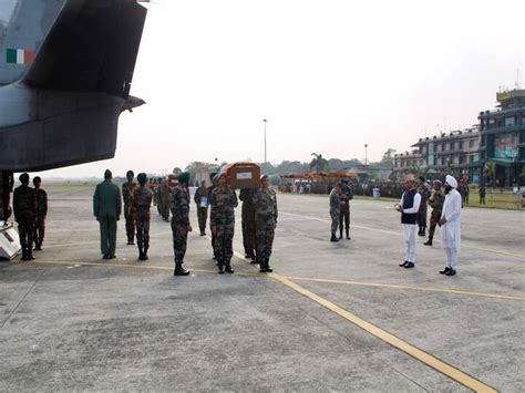 Obeisance Paid With Full Military Honours To Army Personnel Who Died In