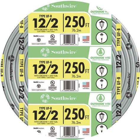Southwire Copper Electrical Ground Wire Uf B Underground Feeder Cable