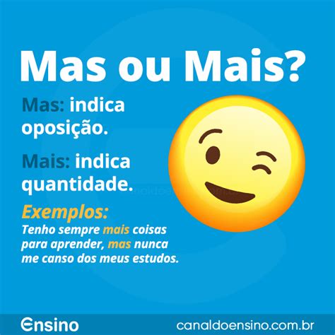 Mas Ou Mais Acesse Canaldoensino Br Portugues Educacao