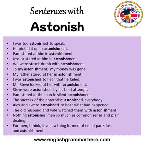 Sentences With Astonish Astonish In A Sentence In English Sentences
