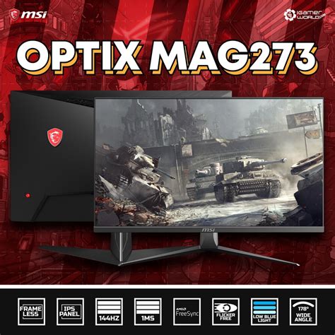 Jual MSI Optix MAG273 27 inch Full HD 144Hz Gaming Monitor Indonesia ...