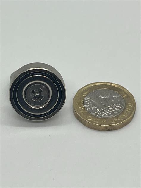 Super Powerful 20mm Neodymium Rare Earth Magnet Potted Encased M4 Screw ...