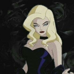An Animated Image Of A Woman With Blonde Hair And Blue Eyes In A Black Dress