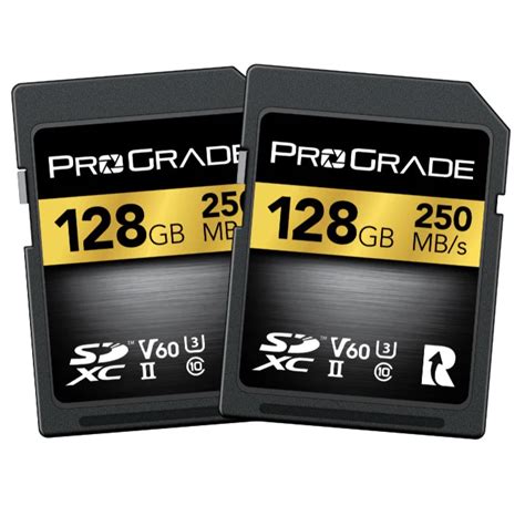 ProGrade Digital SDXC UHS II V60 128GB Gold 2 Pack ProGrade Digital Cz