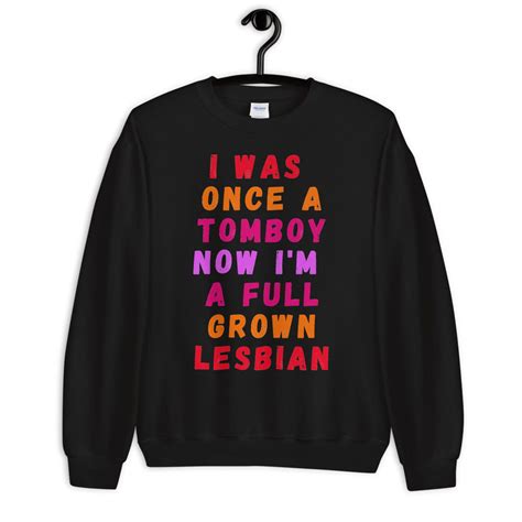 Tomboy Lesbian Pride Sweatshirt Butch Femme Dyke Wear Lgbtq Etsy