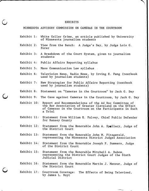 MN Advisory Comm Exhibits 1-18 - Minnesota Judicial Branch