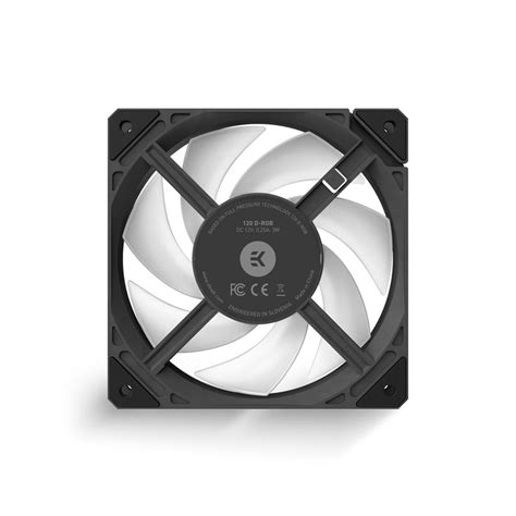 EK Loop Fan FPT 120 D RGB Black 550 2300rpm