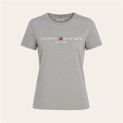 Camisas Da Tommy Feminina - Camiseta Feminina Tommy Hilfiger Clássica THWW0WW31999