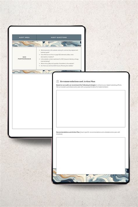Digital Marketing Audit Report Template Canva Social Media Performance