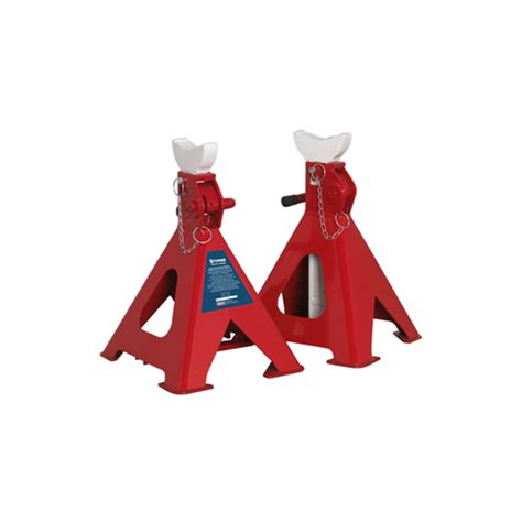 Sealey AAS5000 Auto Rise Ratchet Axle Stands Pair 5tonne Capacity Per