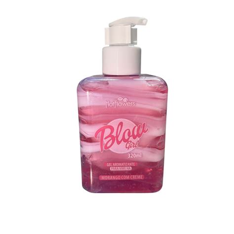 Blow Girl Gel Aromatizante Beijável para Virilha Morango Creme Hot Flowers Shopee Brasil