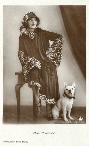 ossi oswalda german postcard  ross verlag berlin photo flickr