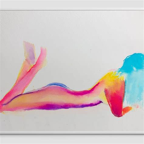 Watercolor Nude Etsy
