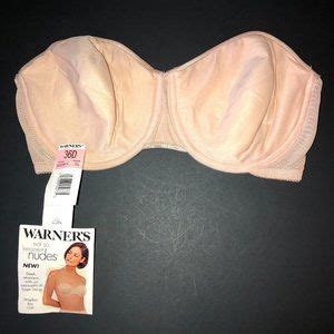 Warner S Intimates Sleepwear Vtg Warners Not So Innocent Nudes Bra Size D Strapless Nude