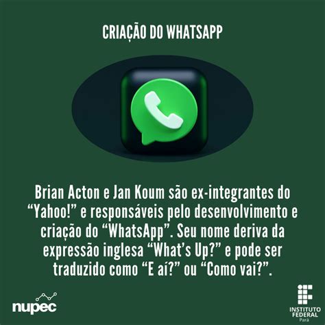 Ano De Criação Do Whatsapp - A história do WhatsApp – NUPEC IFPA