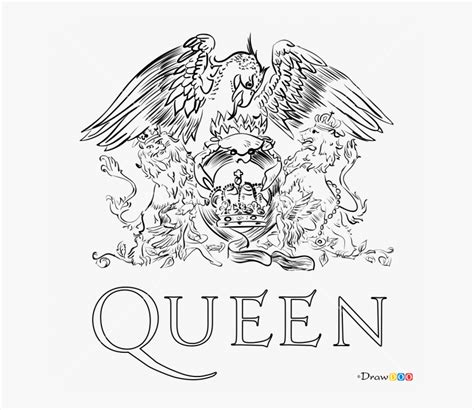 Queen Band Logo Png - Drawing Queen Band Logo, Transparent Png ...