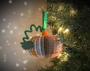 Red Hot Air Balloon Book Page Ornament D Book Ornament Christmas Hot