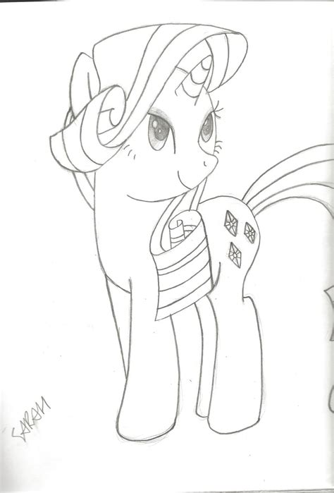 Rarity Drawing By Sarahstudios11 On Deviantart