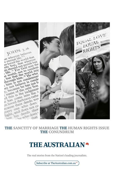 Print Ad The Australian Same Sex Marriage