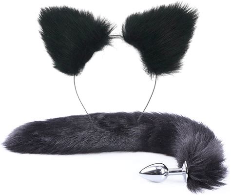 Amazon Anal Plug Butt Plug 2Pcs Set Sex Fox Tail Anales Plug Toys Butt Plugs With Cat Ears