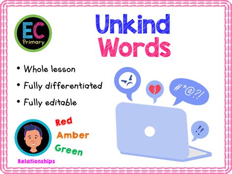 Unkind words - KS1 | Teaching Resources